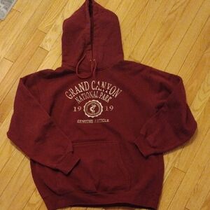 Grand Canyon National Park Burgundy Hoodie With Kangaroo Pocket/Unisex